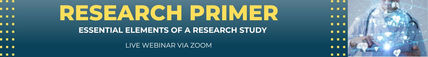 Research Primer: Essential Elements of a Research Study Banner